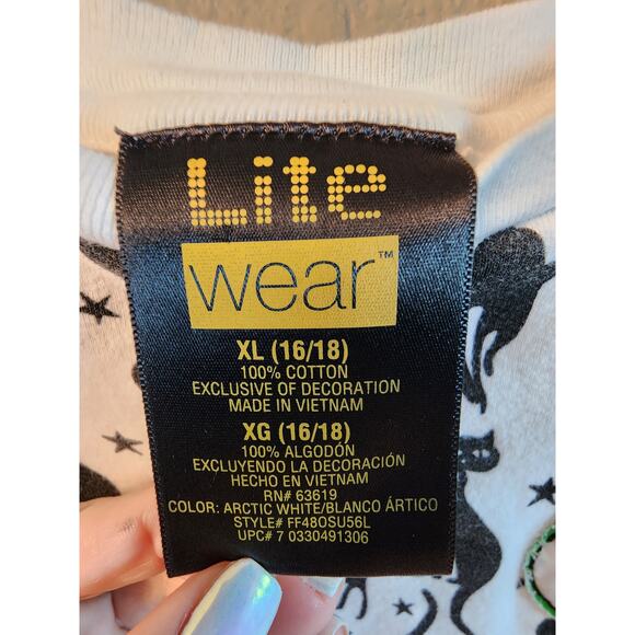 Lite Wear SZ XL Halloween Mid Century Black Cat T-Shirt Women's - Picture 5 of 8